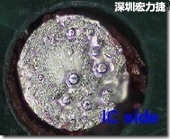 紅墨水染紅測試分析-IC面，判退，